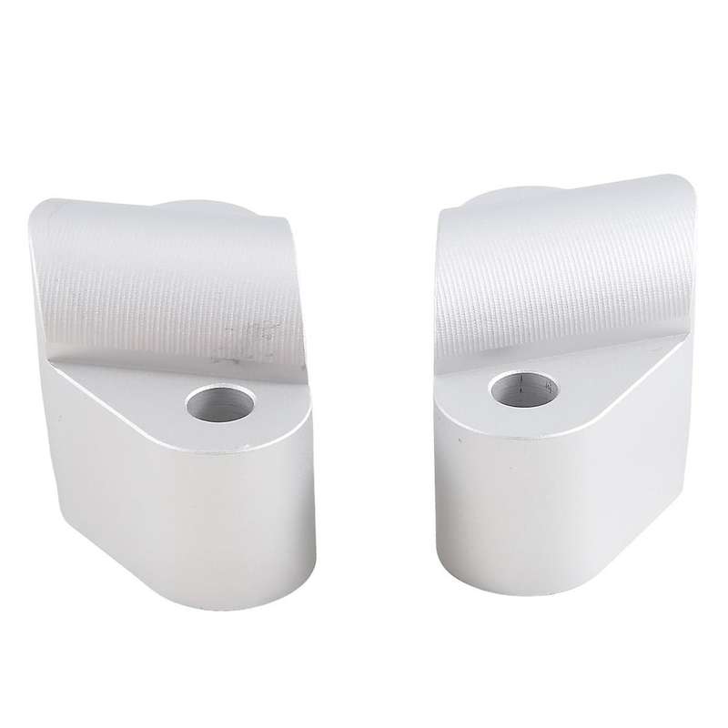 Motorcycle Handlebar Riser Bar Mount Handle Clamp Mounting for V4 V4(Silver)