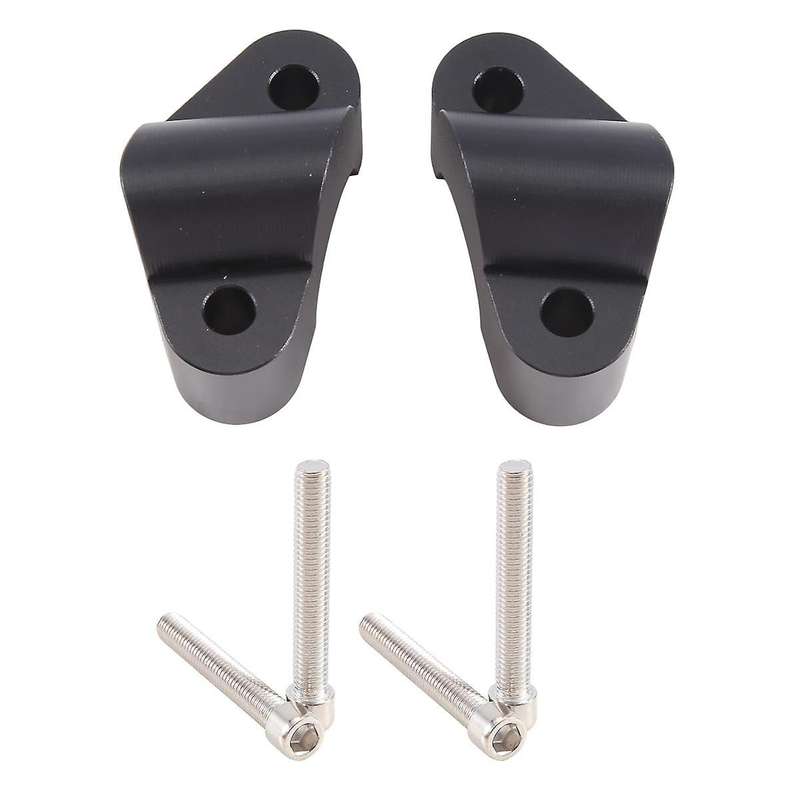 Motorcycle Handlebar Riser Bar Mount Handle Clamp Mounting for V4 V4(Black)