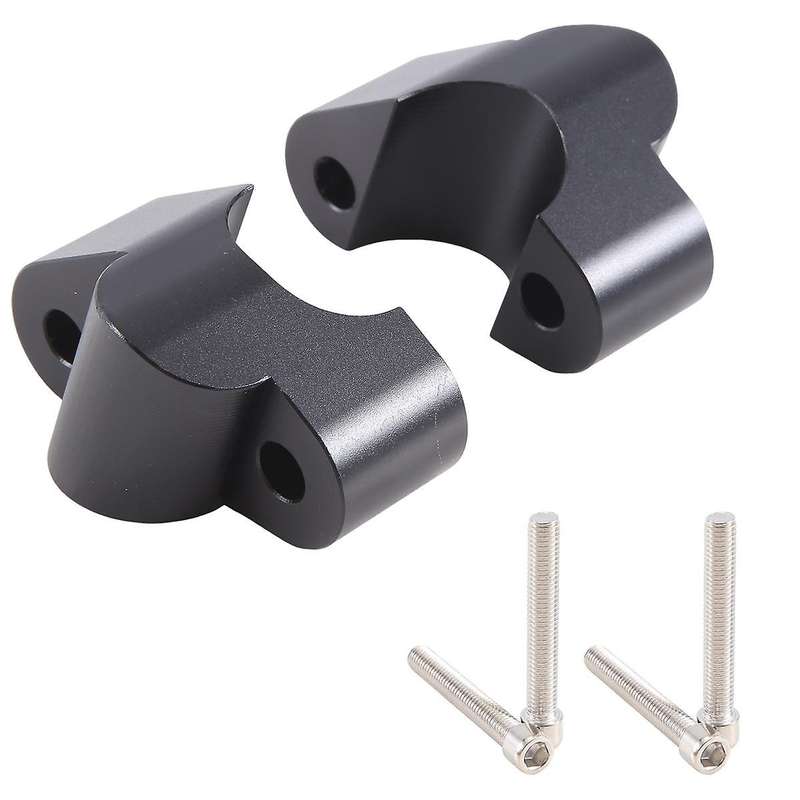 Motorcycle Handlebar Riser Bar Mount Handle Clamp Mounting for V4 V4(Black)
