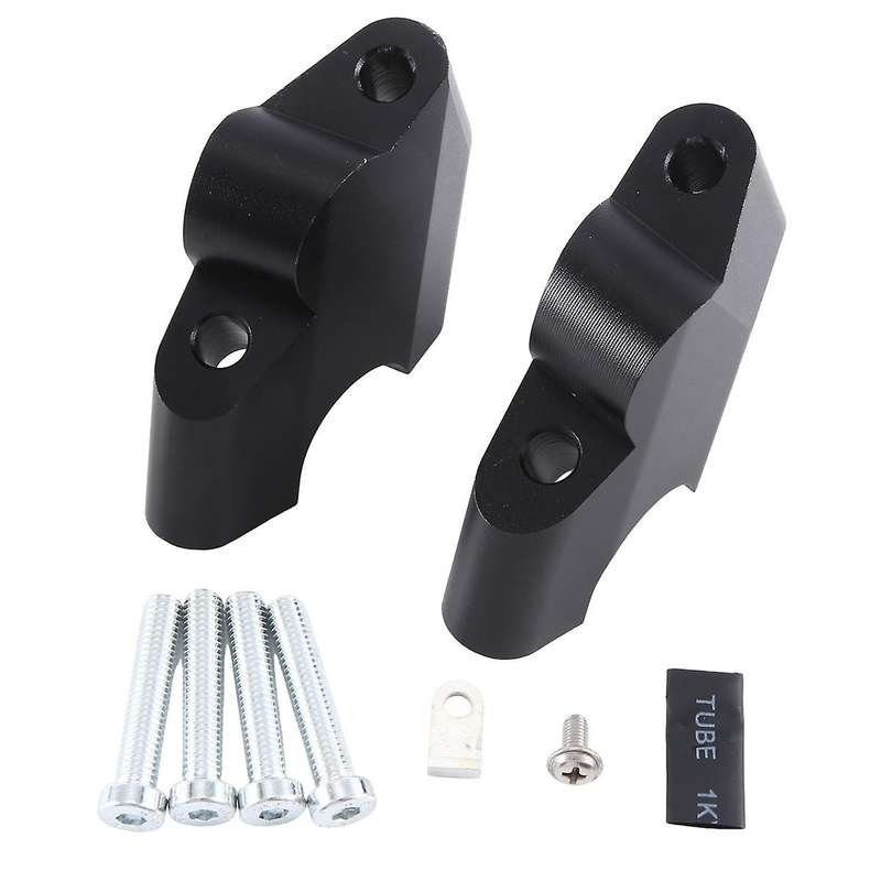 Motorcycle Handlebar Riser Drag Handle Bar Clamp Extend Adapter for Desert X Desertx 2022 2023-(blac