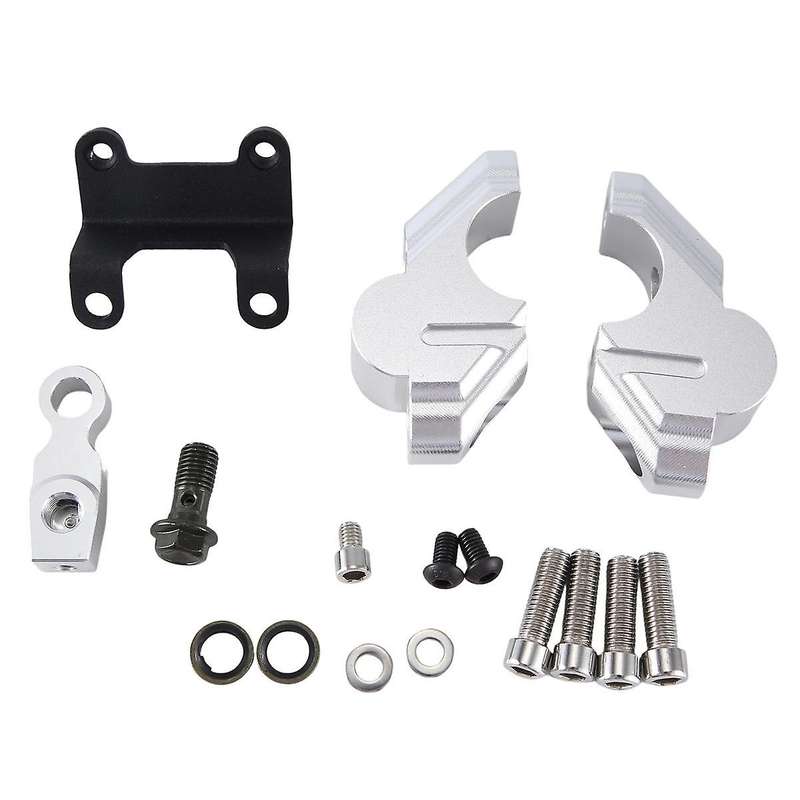Motorcycle Handlebar Riser Drag Handle Bar Clamp Extend Adapter for Mt-07 Mt07 2021 2022 2023 -(silv