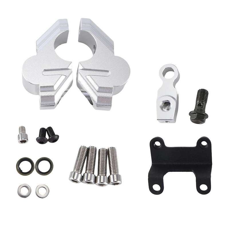 Motorcycle Handlebar Riser Drag Handle Bar Clamp Extend Adapter for Mt-07 Mt07 2021 2022 2023 -(silv