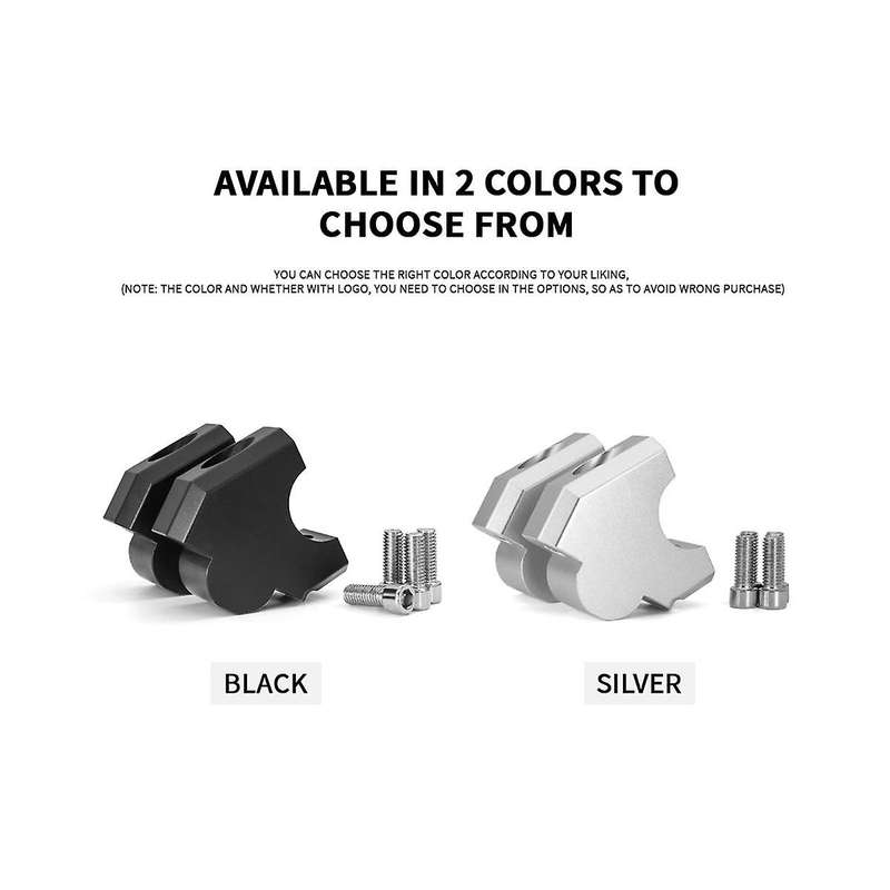 Motorcycle Handlebar Riser Drag Handle Bar Clamp Extend Adapter for Nt1100 Nt 1100 2022 2023 -(silv