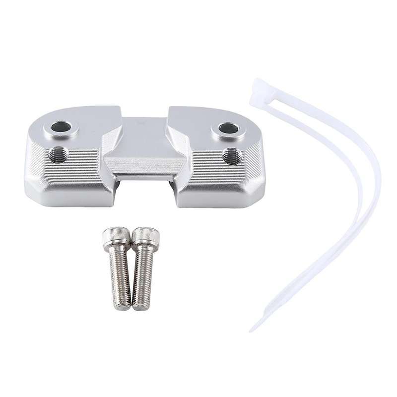 Motorcycle Handlebar Riser Drag Handle Bar Clamp Extend Adapter for Scrambler 400 800 1100(silver)