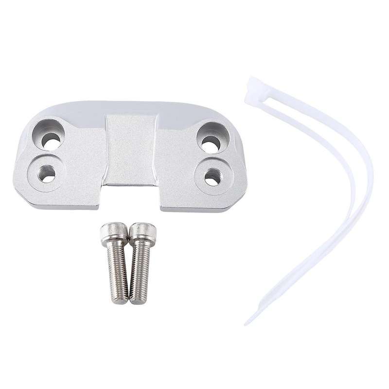Motorcycle Handlebar Riser Drag Handle Bar Clamp Extend Adapter for Scrambler 400 800 1100(silver)