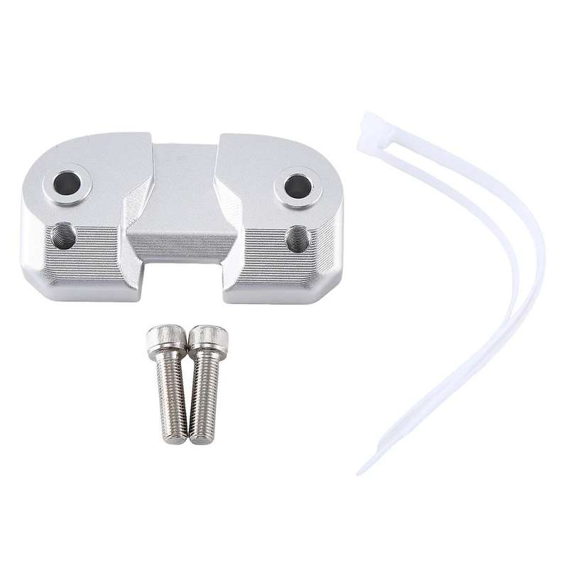 Motorcycle Handlebar Riser Drag Handle Bar Clamp Extend Adapter for Scrambler 400 800 1100(silver)