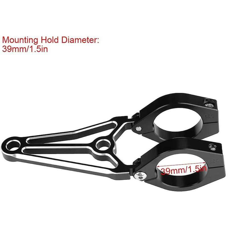 Motorcycle Headlight Bracket 39mm Tube Fork Mount Cafe Extension Bracket Holder for Black Cut