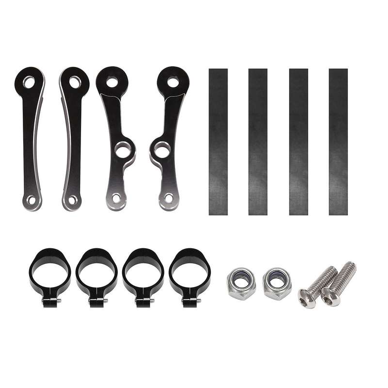 Motorcycle Headlight Bracket 50-54MM Pipe Clamp Mounting Bracket for Cafe Chopper Bicycle 33-58mm B