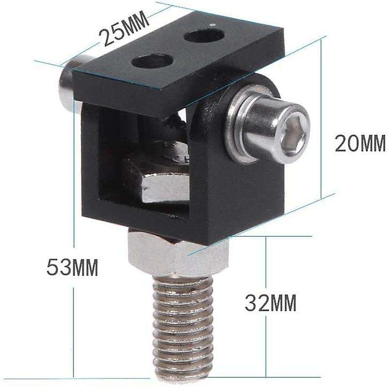 Motorcycle Headlight Expansion Mounting Bracket Lamp Holder Clamp-Black
