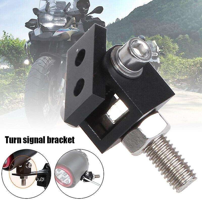 Motorcycle Headlight Expansion Mounting Bracket Lamp Holder Clamp-Black