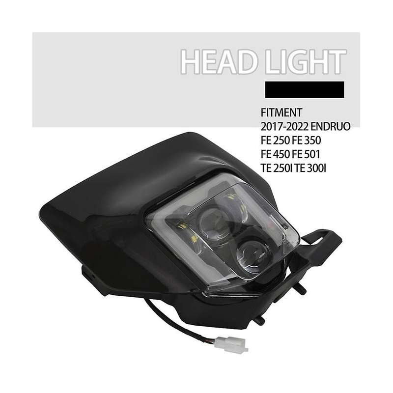 Motorcycle Headlight for 125 250 300 501 Supermoto 250I 300I FE250 FE350 Dirt Bike LED Light Headli