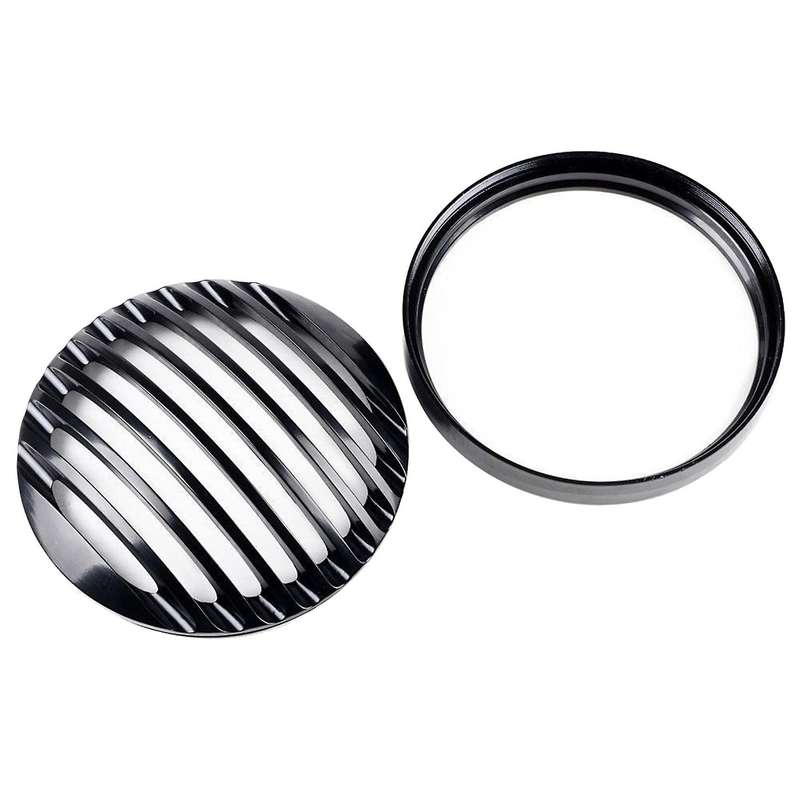 Motorcycle Headlight Grille Cover Modification LED Light Grille Trim for XL883/1200 2004-2014