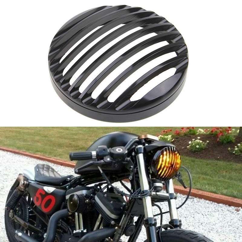 Motorcycle Headlight Grille Cover Modification LED Light Grille Trim for XL883/1200 2004-2014