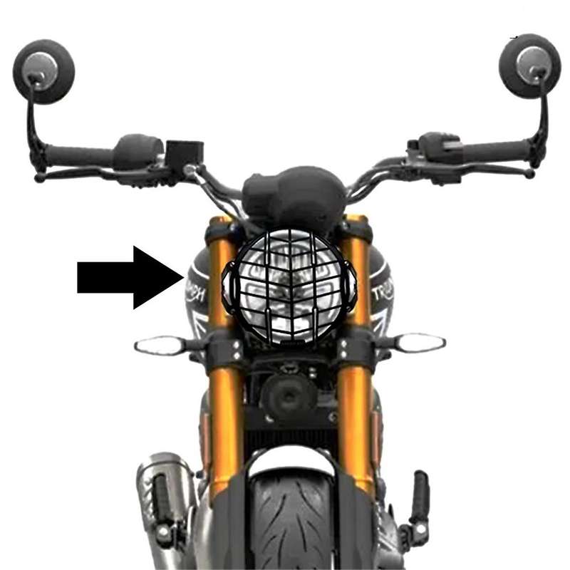 Motorcycle Headlight Guard for Speed 400 2024 Scrmabler 400x 2025 Headlight Protection Cover Silver