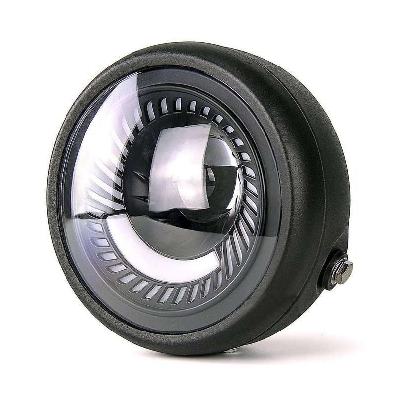 Motorcycle Headlight LED Turn Signal Light Bulb Headlight 6.5Inch Universal for Cafe