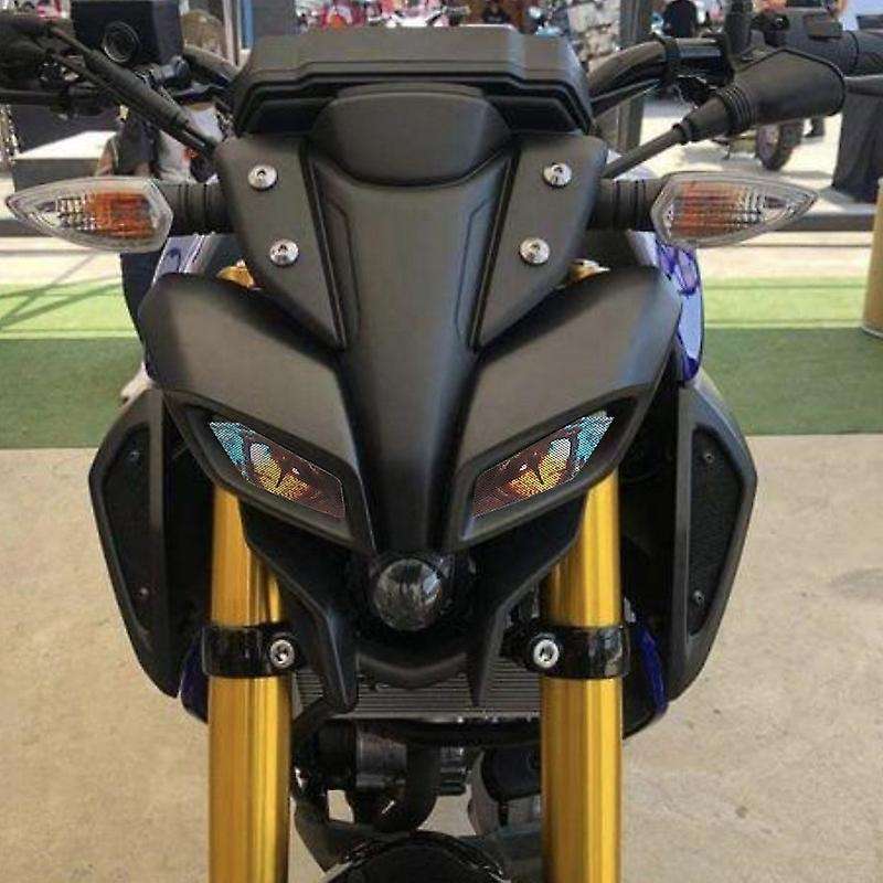 Motorcycle Headlight Protection Sticker Fairing Headlight Sticker Guard Sticker for Mt-09 2017 01