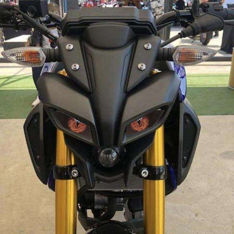 Motorcycle Headlight Protection Sticker Fairing Headlight Sticker Guard Sticker for Mt-09 2017 01