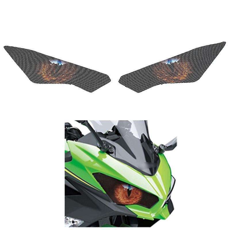 Motorcycle Headlight Protection Sticker Headlights Eye Body Sticker for Ninja 250 Ninja 400 2018-201