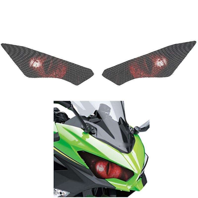 Motorcycle Headlight Protection Sticker Headlights Eye Body Sticker for Ninja 250 Ninja 400 2018-201