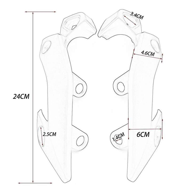 Motorcycle Headlight Side Fairing Cover Light Upper Bracket for FZ-1N FZ1N 2006 -2010