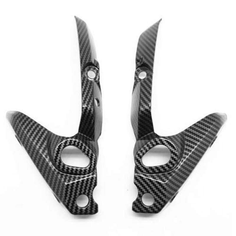 Motorcycle Headlight Side Turn Signal Cover Fairing for FZ07 MT07 FZ-07 (Carbon )