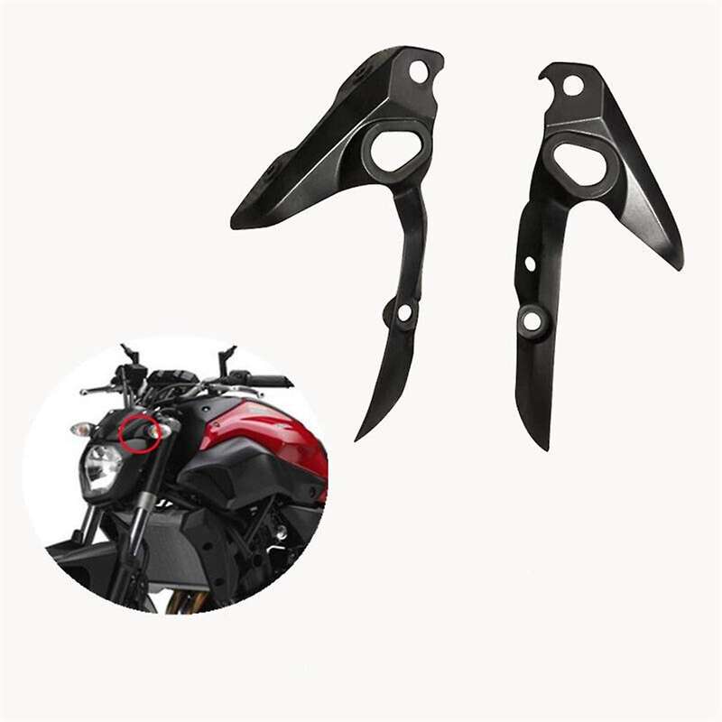 Motorcycle Headlight Side Turn Signal Cover Fairing for FZ07 MT07 FZ-07 (Carbon )