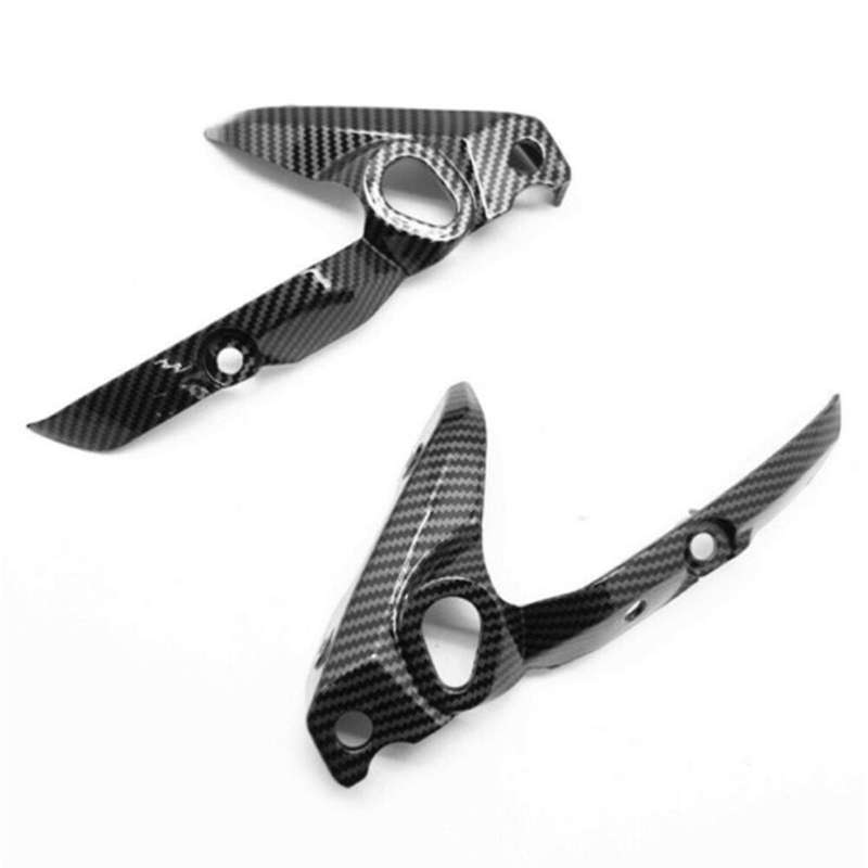 Motorcycle Headlight Side Turn Signal Cover Fairing for FZ07 MT07 FZ-07 (Carbon )
