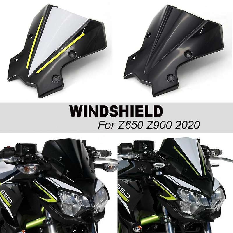 Motorcycle Headlight Windshield Windscreen Wind Deflector for Z900 Z650 2020 Transparent