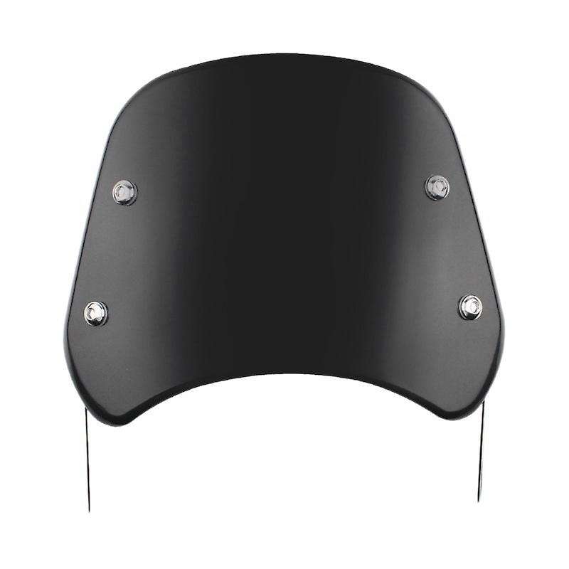 Motorcycle Headlight Windshield Wind Deflector Windscreen Universal W/Mount Bracket Fit Round Headli