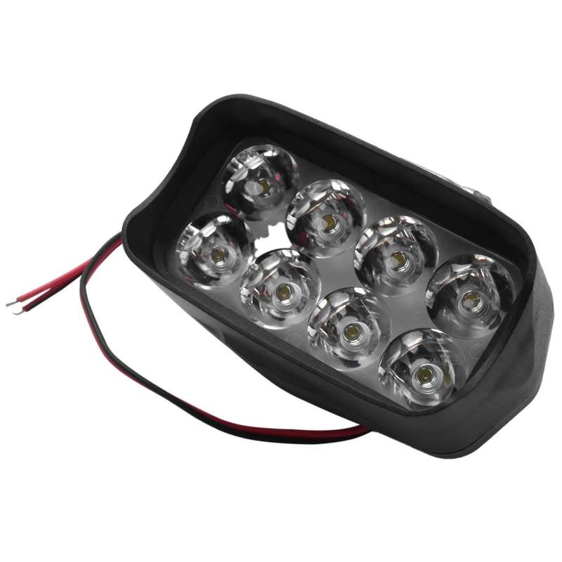 Motorcycle Headlights 12V Spotlights Bright Moto Fog Spot Lamp Waterproof Motorbike Auxiliary Drivin