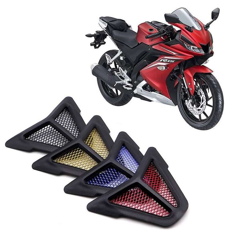 Motorcycle Headlights Air Intake Decorative Sheet Protection Cover for YZF-R15 V3 2017-2020 Blue