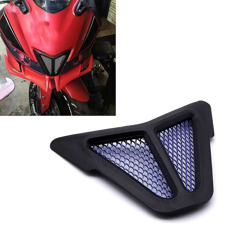 Motorcycle Headlights Air Intake Decorative Sheet Protection Cover for YZF-R15 V3 2017-2020 Blue