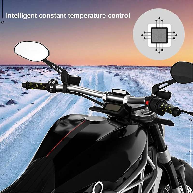 Motorcycle Heating Handle Grip 12v 3-gear Waterproof Thermal Handlebar Heater Warmer for Electric S