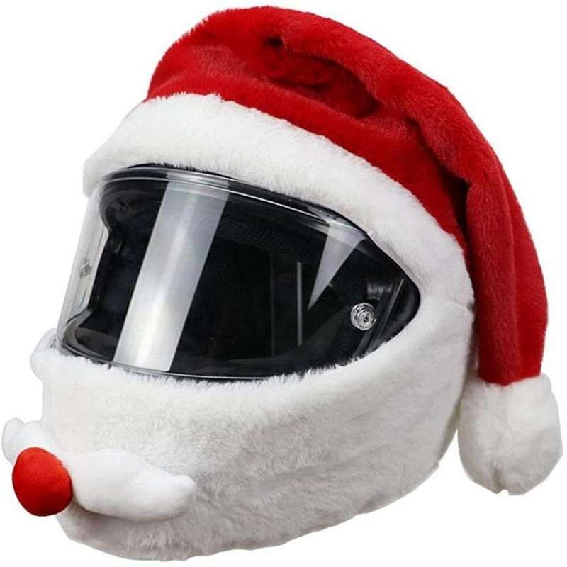Motorcycle Helmet Cartoons Plush Helmet Protective Cover Helmet Full Face Covers for Outdoor Fun He