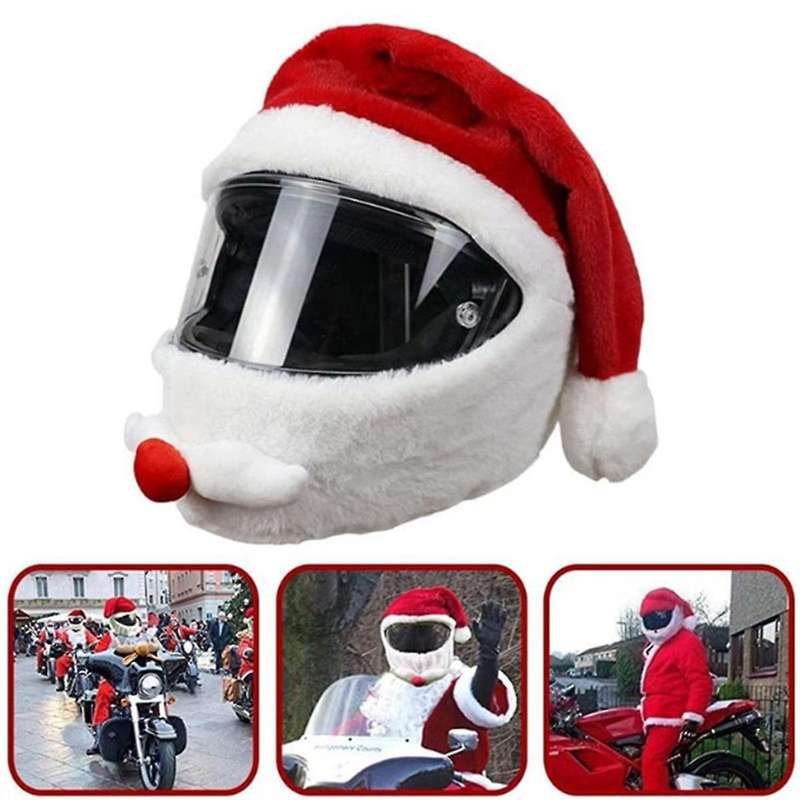 Motorcycle Helmet Cartoons Plush Helmet Protective Cover Helmet Full Face Covers for Outdoor Fun He