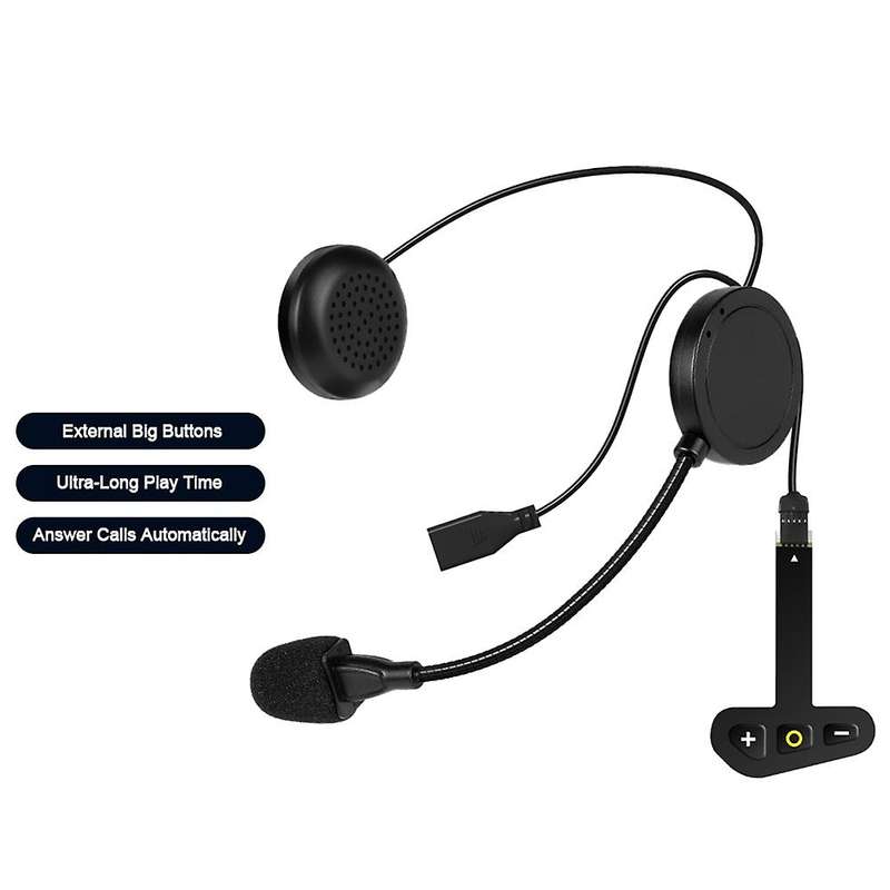 Motorcycle Helmet Headset Bluetooth 5.2 Wireless Earphone Handsfree Call Kit Stereo for Mp3 Music P