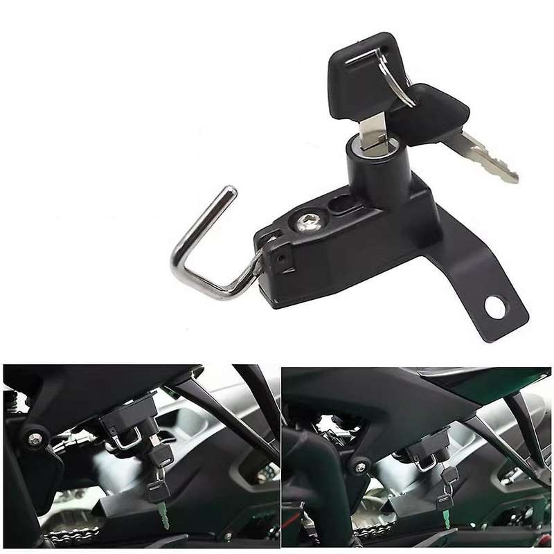 Motorcycle Helmet Lock Anti-theft with 2 Keys Hook for Colove 450rr 450 Rr