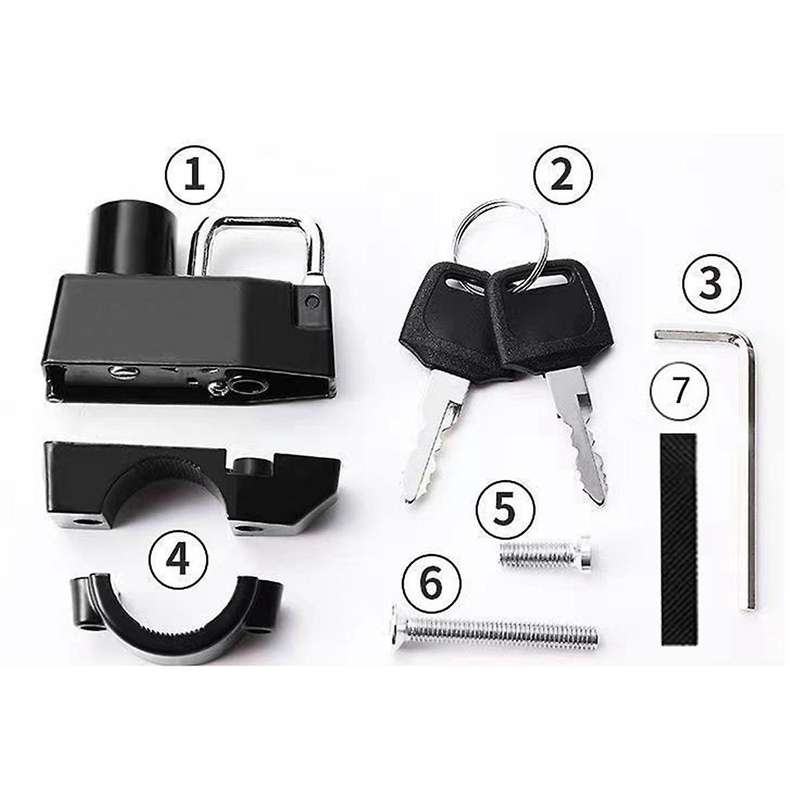 Motorcycle Helmet Lock Anti-Theft Bicycle Helmet Security Locks with Battery Car Helmet Lock