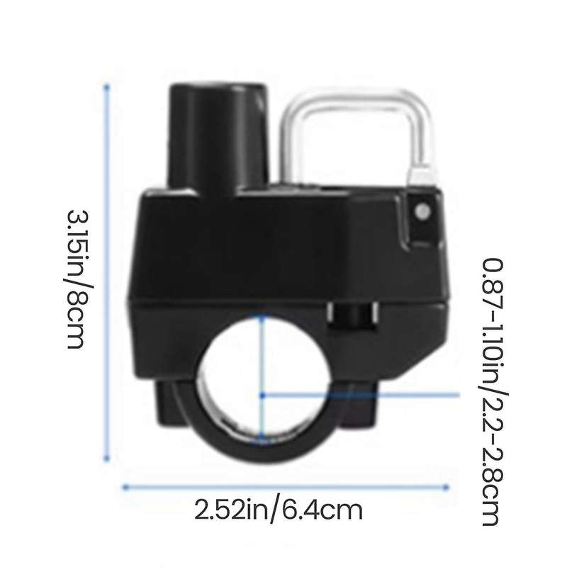 Motorcycle Helmet Lock Anti-Theft Bicycle Helmet Security Locks with Battery Car Helmet Lock