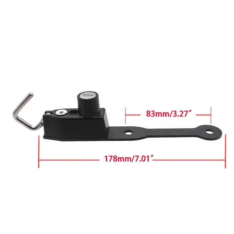 Motorcycle Helmet Lock Side Anti-theft Security with 2 Keys for Cb750 23- Cbr400r Cbr500r Cbr650f Cb