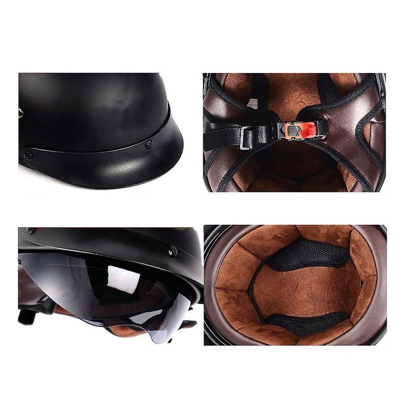 Motorcycle Helmet Retro Summer Men Helmet Open Face Motorcycle Accessories for Cruiser Chopper Wom
