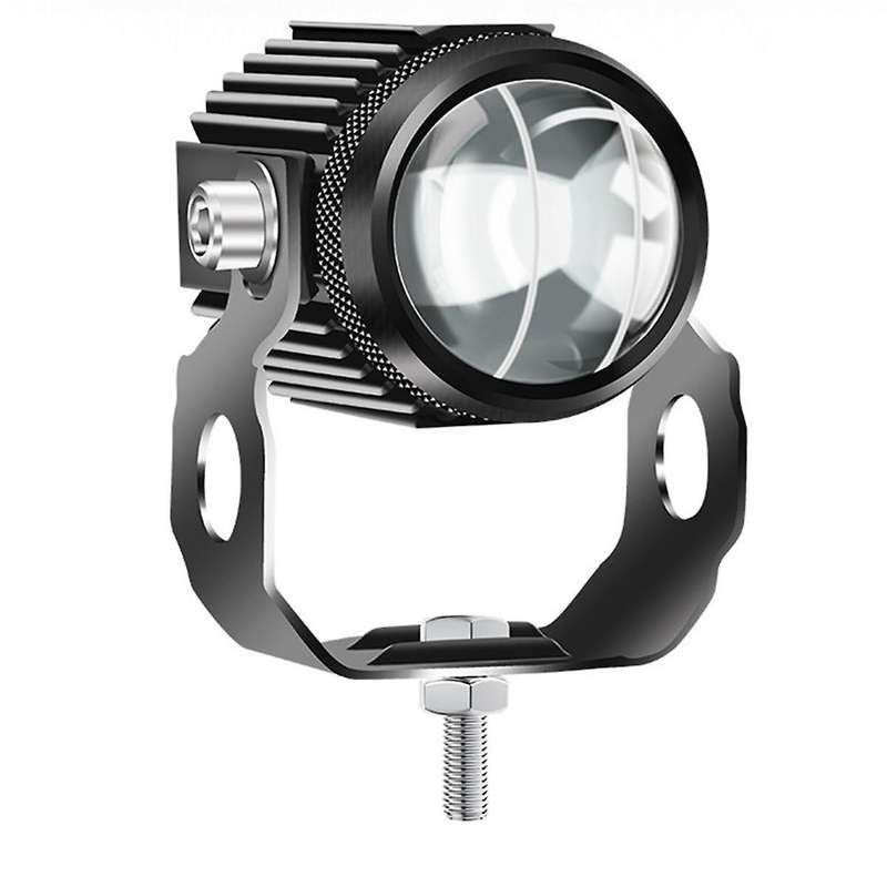 Motorcycle High Power Lens Spotlight 6500K LED Dual Color External Spotlights 12W Motorcycle Headlig