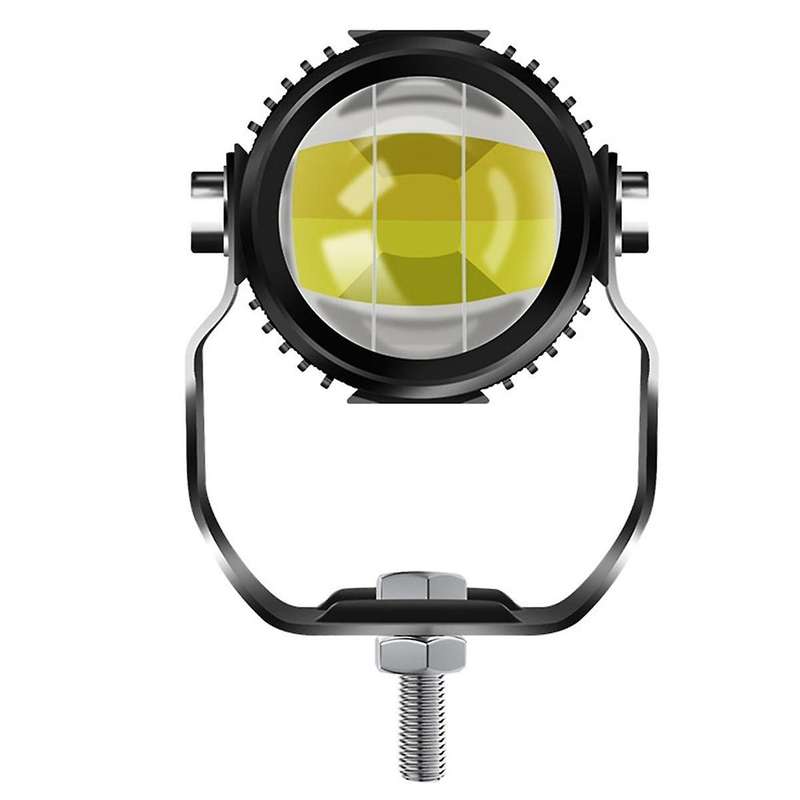 Motorcycle High Power Lens Spotlight 6500K LED Dual Color External Spotlights 12W Motorcycle Headlig