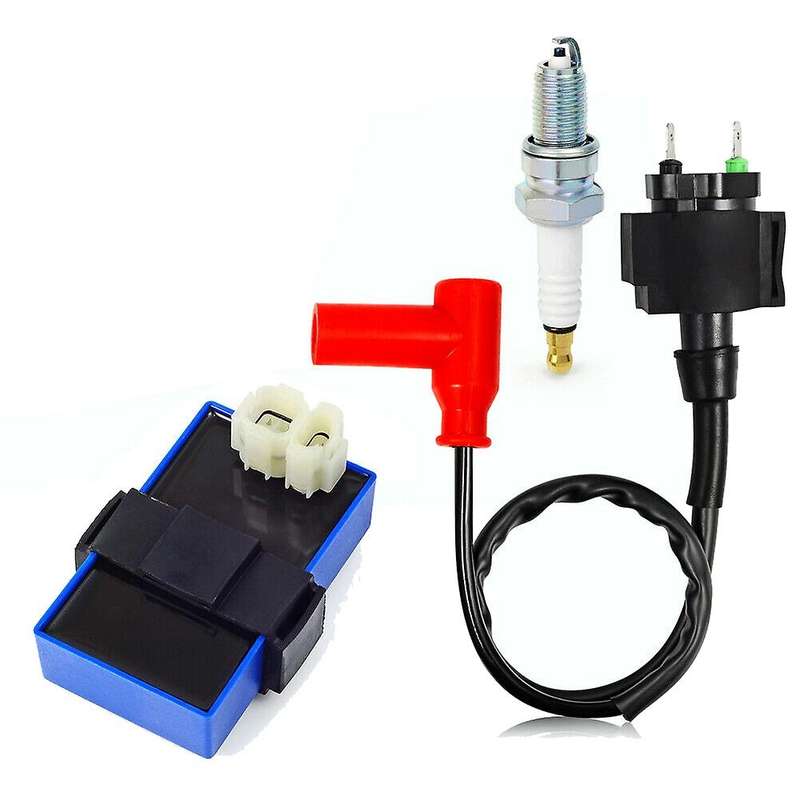 Motorcycle Ignition Coil CDI Spark Plug Kit for TRX400FW Foreman 400 1995-2003