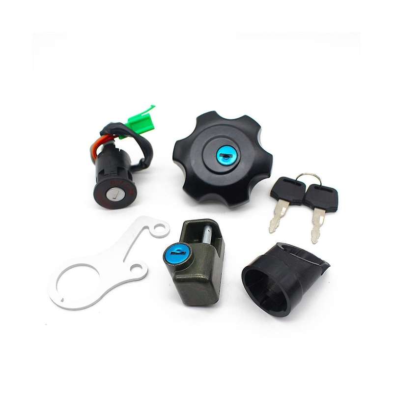 Motorcycle Ignition Key Switch Fuel Gas Cap Lock Kit for Drz400 -z400sm 37101-29812 44200-29820