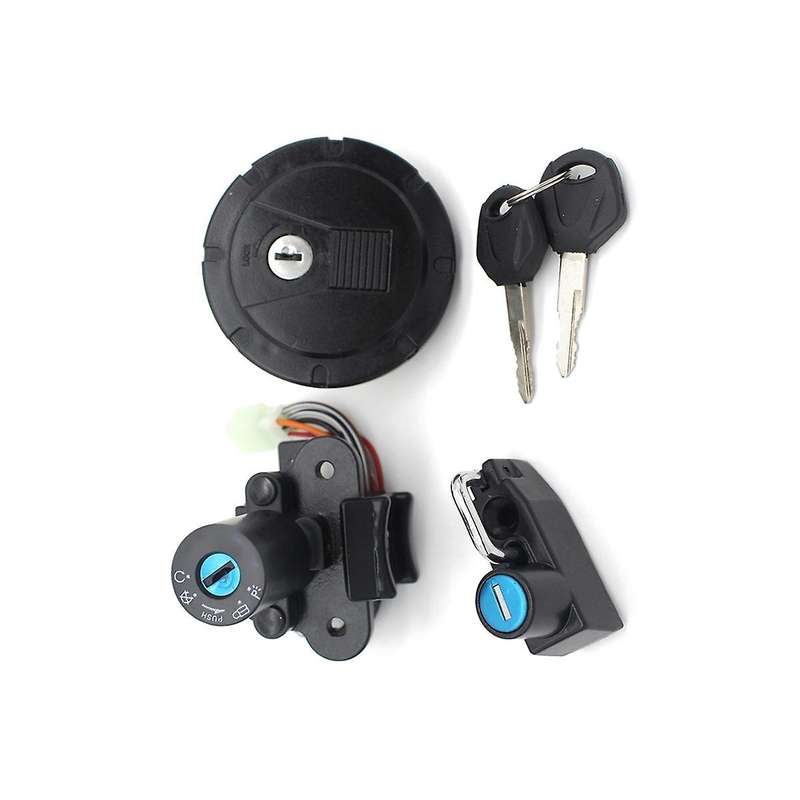 Motorcycle Ignition Key Switch Fuel Gas Cap Lock Kit for Klx 250 Kmx125 Kmx250 Klr250 Klr650 Klx250