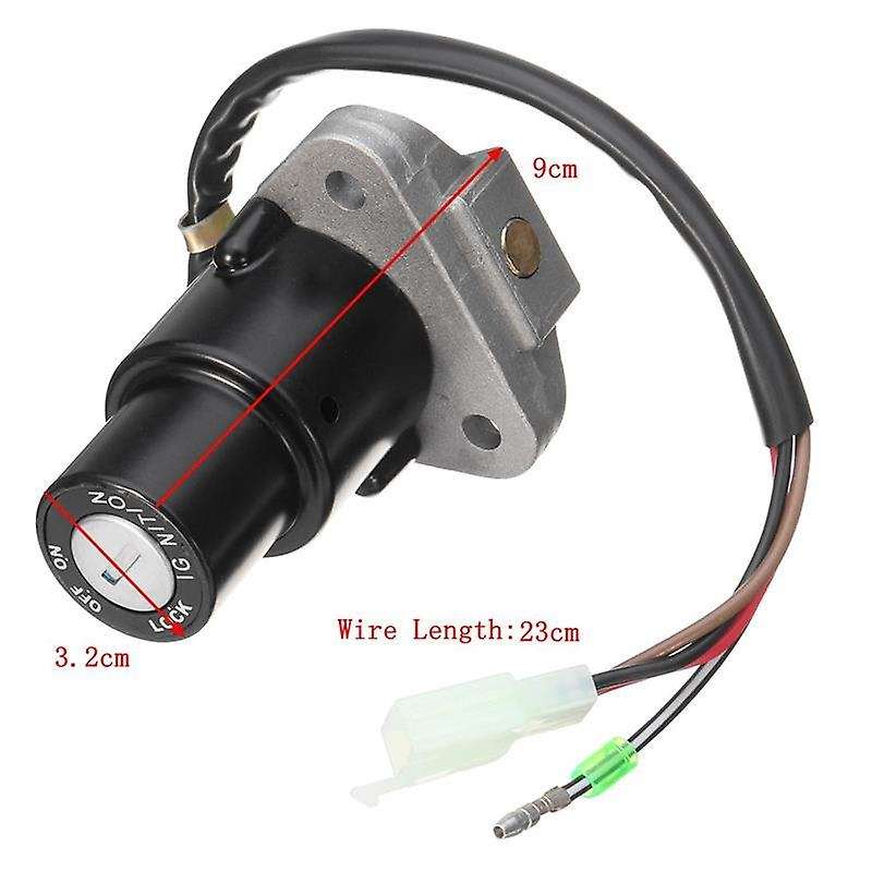 Motorcycle Ignition Switch Lock Assembly 3-Pin with Keys Fit for DT 125 R/TZR 250/ 350/ 600