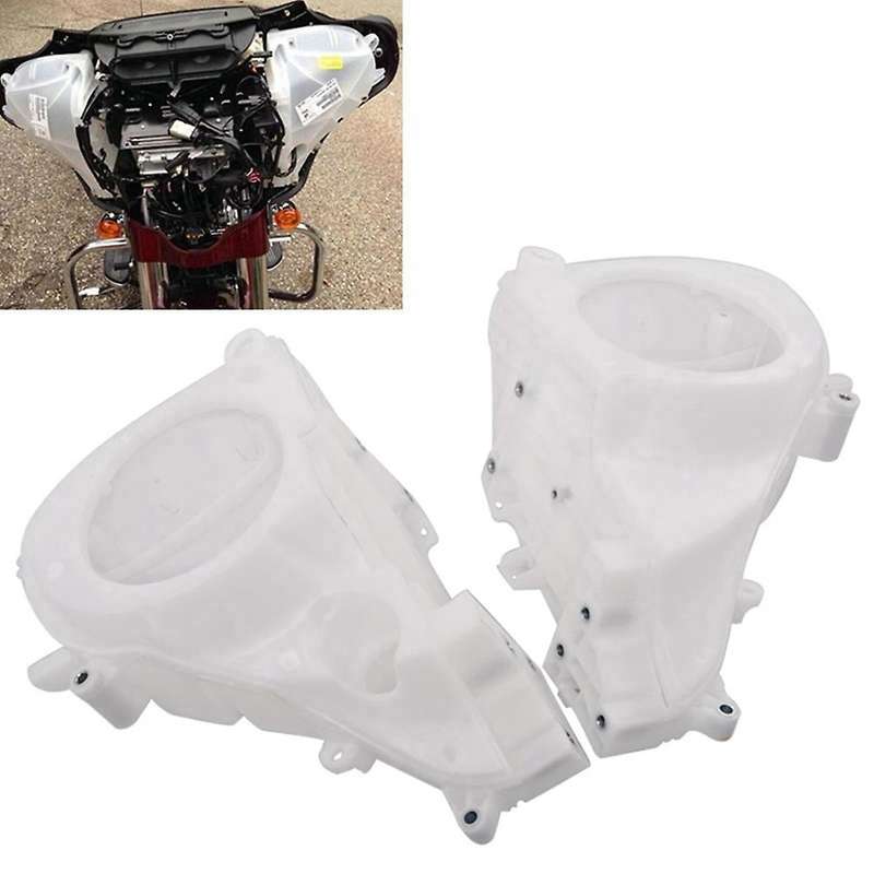 Motorcycle Inner Fairing Speakers Cover White L&R Fits for Touring Street Glide FLHT FLHX FLHR 2014-