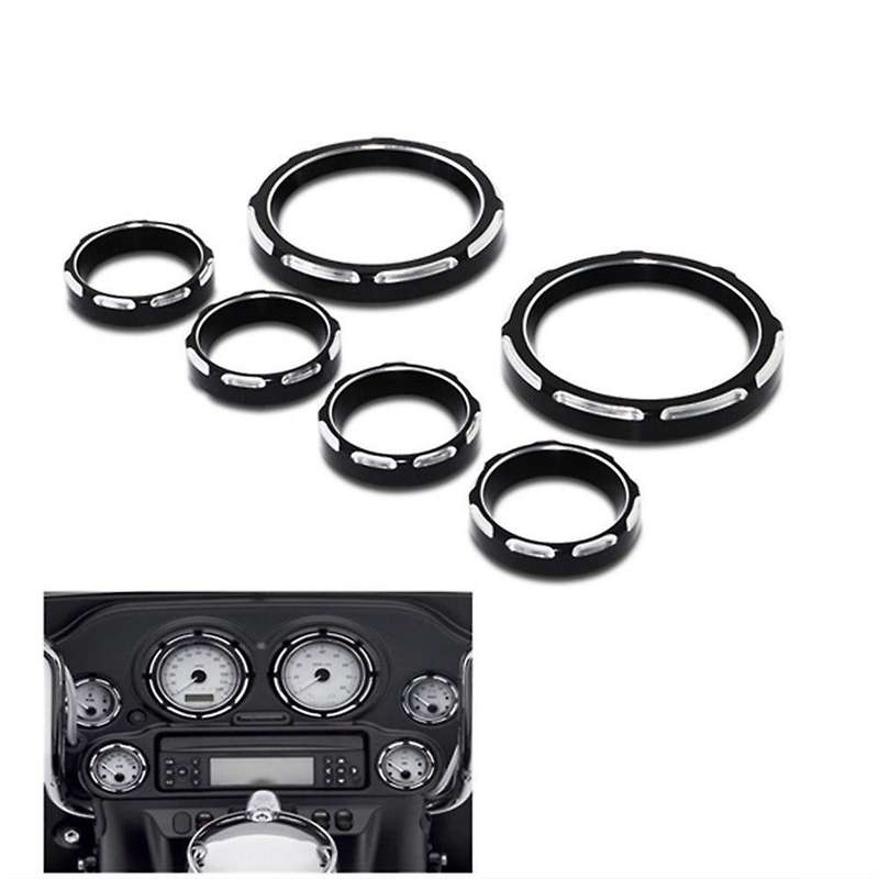 Motorcycle Instrument Cover Board Speedometer Cover for Touring Glide Road Street Glide Trile 96-13