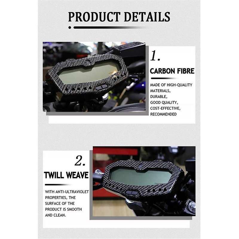Motorcycle Instrument Surround Gauge Panel Cover for MT07 FZ07 2014-2020 Tracer 700 2016-2019